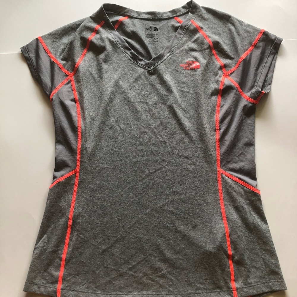 Grey/Orange Northface Shirt - M
